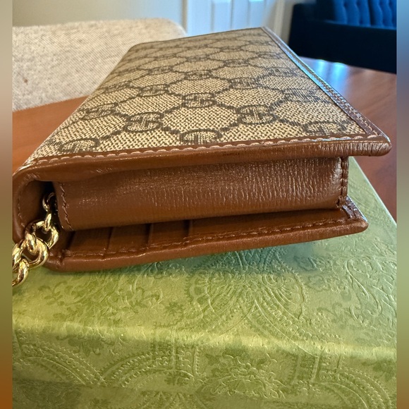 GUCCI HORSEBIT 1955 WALLET WITH CHAIN - Picture 4 of 14